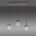 Q-kon lampa wisząca z pilotem 3xLED 27W CCT multikolor 2742-70