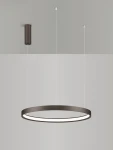Zacapu D60 lampa wisząca 1xLED 40W brązowa LE44322