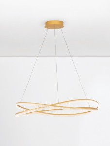 Ilave D95 lampa wisząca z pilotem 1xLED 68W złota LE44324