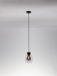 Moche lampa wisząca 1xE27 czarna LE44340