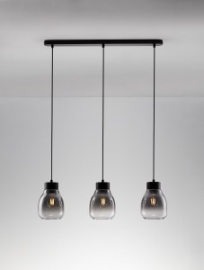Moche lampa wisząca 3xE27 czarna LE44342