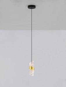Paita lampa wisząca 1xLED 9W czarna LE44350