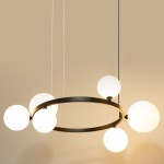 Bolero lampa wisząca 9xG9 czarna/biały 41320