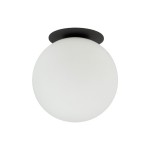 Lampa sufitowa podtynkowa Vox w kolorze czarnym z białym kloszem. Okrągły kształt, montowana na suficie, z gniazdem na żarówkę G9. Prosta konstrukcja, minimalistyczny design, idealna do nowoczesnych wnętrz.