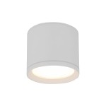 Lampa sufitowa Vivo w kolorze białym, o okrągłym kształcie, z oprawą na jedną żarówkę GX53. Wodoodporna (IP44), umieszczona w pozycji wiszącej, z delikatnym, rozproszonym światłem. Prosta konstrukcja, idealna do nowoczesnych wnętrz.