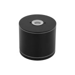 Lampa sufitowa Vivo 1xGX53 IP44 w kolorze czarnym, o cylindrycznym kształcie. Widoczny górny otwór na żarówkę oraz dwa metaliczne paski na obudowie. Produkt montowany na suficie, z matową powierzchnią.