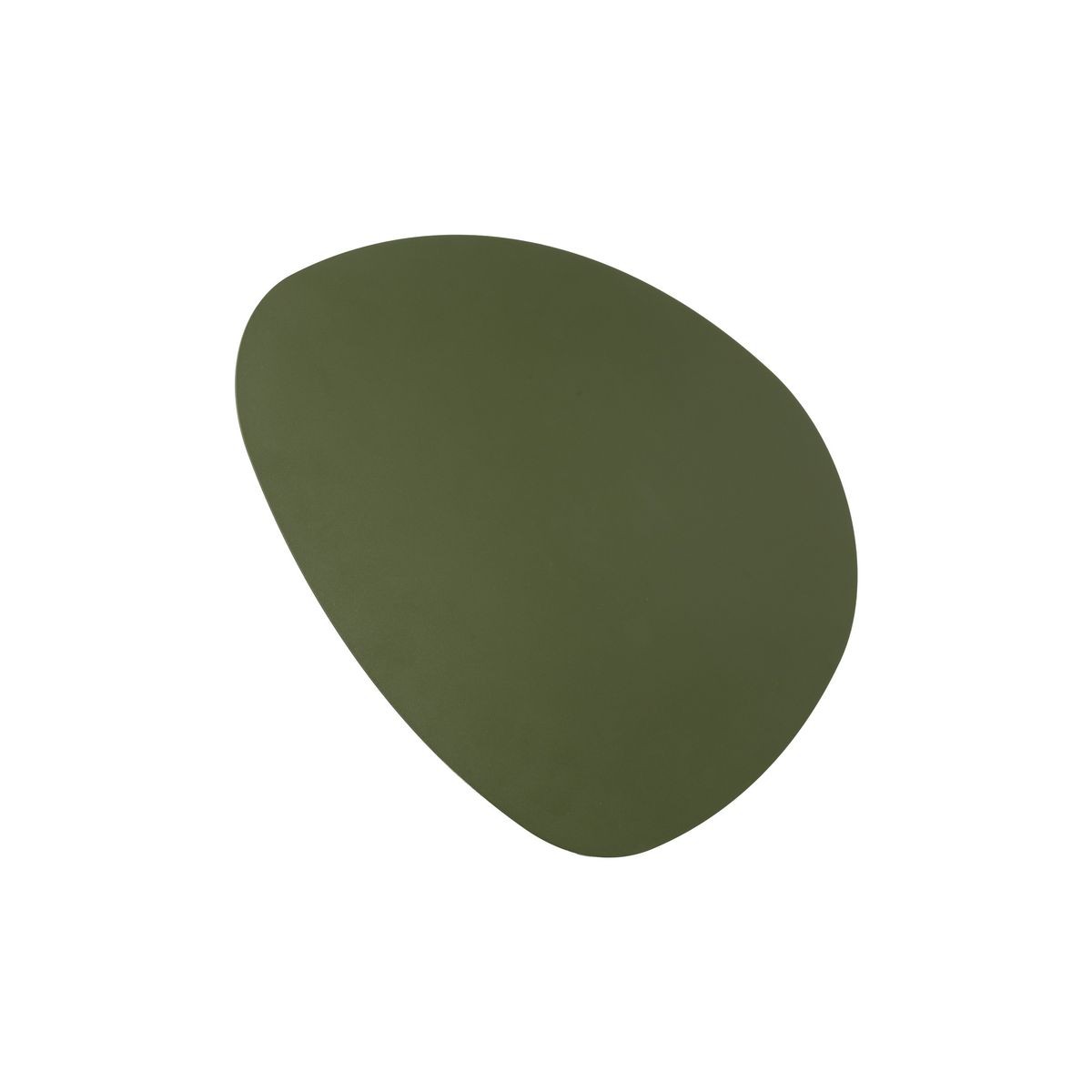 Zielony kinkiet Stone 3xG9 o organicznym, owalnym kształcie, wykonany z matowego materiału. Produkt widoczny z boku na jednolitym tle, bez widocznych logo czy napisów. Idealny do nowoczesnych aranżacji wnętrz.