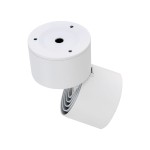 Lampa sufitowa Spark w kolorze białym, z jednym źródłem światła LED 10W, o regulowanej pozycji. Posiada okrągłą podstawę i może być zamontowana na suficie, idealna do oświetlenia wnętrz.