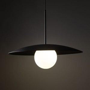 Slate lampa wisząca 1xE27 czarny 10637