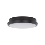 Kinkiet Sferis 1xLED 18W IP54 w kolorze czarnym, o okrągłym kształcie. Posiada matową białą osłonę na diody LED, zamontowany w pozycji poziomej. Idealny do użytku zewnętrznego lub w wilgotnych pomieszczeniach.