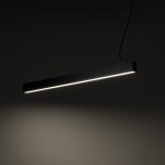 Luxe lampa wisząca 1xLED CCT czarna 18173