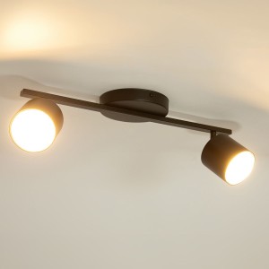 Mila lampa sufitowa (spot) 2xGX53 czarna 41341
