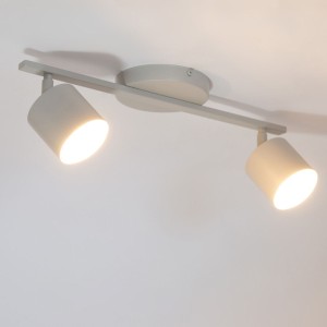 Mila lampa sufitowa (spot) 2xGX53 szary beż 41353