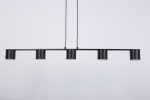 Mila lampa wisząca 5xGX53 czarna 41345