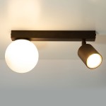 Tavira lampa sufitowe 1xG9 + 1xGU10 brązowa 41315