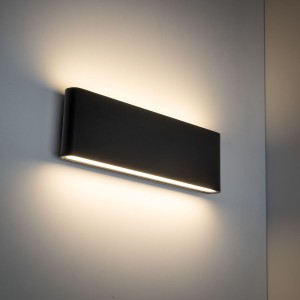 Arwena L kinkiet elewacyjny zewnętrzny 2xLED 24W IP54 czarny 18186
