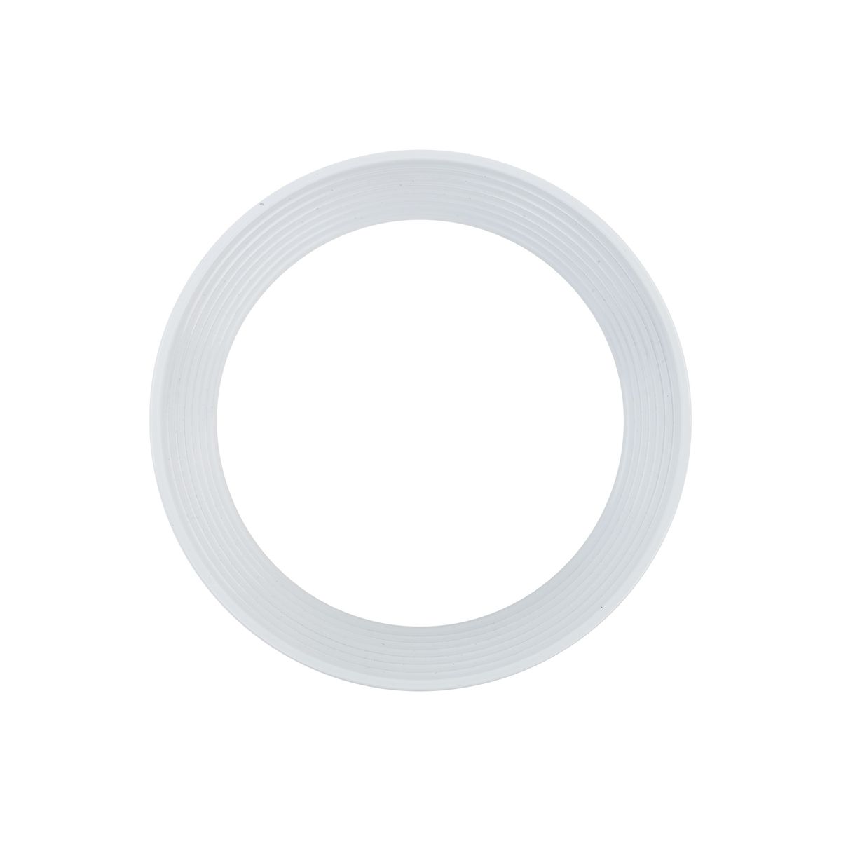 Biała lampa sufitowa Amis, spot z dwoma gniazdami GU10. Okrągły kształt z delikatnym, teksturowanym wykończeniem. Ujęcie z góry, ukazujące gładką powierzchnię oraz subtelne linie. Idealna do nowoczesnych wnętrz.