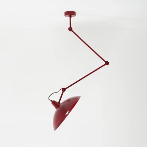 Melos lampa wisząca 1xE27 czerwona 808PL_G15