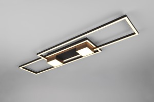 Albany lampa sufitowa (z pilotem)  LED/37W czarna 647710432