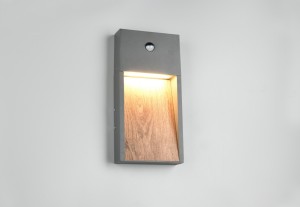 Salmon kinkiet zewnętrzny z czujnikiem ruchu 1xLED/11W antracyt/imitacja drewna 246969135