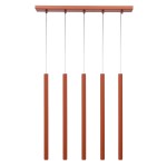 Sopel lampa wisząca 5xG9 ceglana 41455