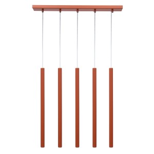 Sopel lampa wisząca 5xG9 ceglana 41455