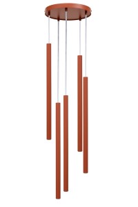 Sopel lampa wisząca 5xG9 ceglana 41459