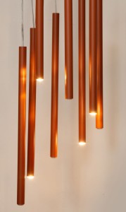 Sopel lampa wisząca 8xG9 ceglana 41463
