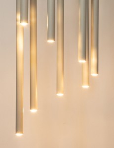 Sopel lampa wisząca 8xG9 szary beż 41464