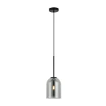 Elaris lampa wisząca 1xE27 czarna/dymiony LP-8103/1P SM