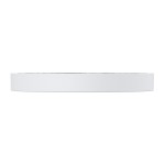 Plafon LED Evora Round D14, moc 6W, w kolorze białym. Niska, okrągła konstrukcja z matowej powierzchni. Ujęcie z boku, ukazujące minimalistyczny design. Idealny do nowoczesnych wnętrz.