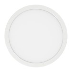 Plafon LED Evora Round D30 o mocy 24W, w kolorze białym. Okrągły kształt z cienką ramką. Gładka powierzchnia, idealny do montażu na suficie, oferujący zróżnicowane temperatury barwowe (CCT).