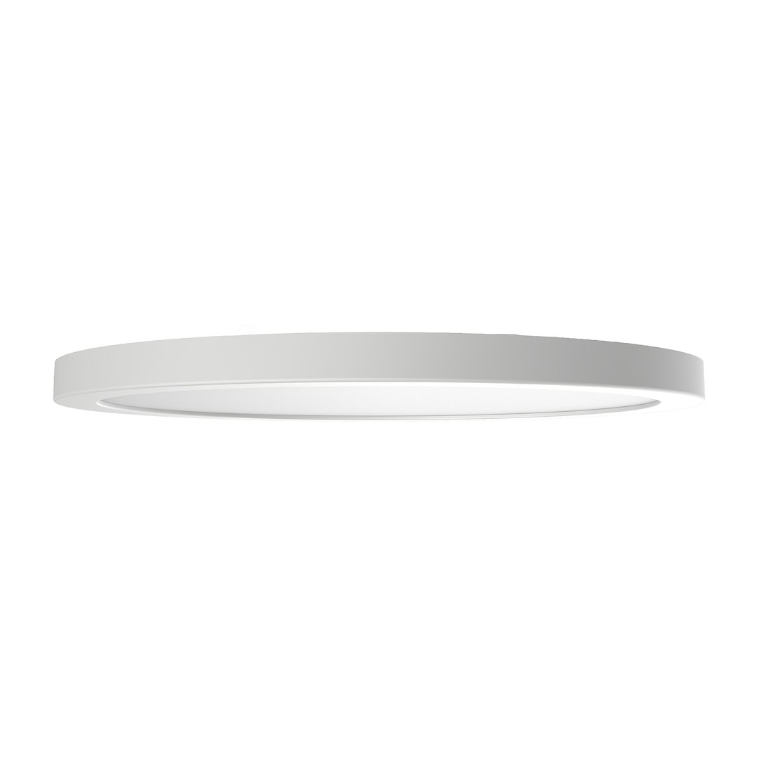 Plafon LED Evora Round D30 o mocy 24W w kolorze białym. Płaski, okrągły kształt z subtelnym wykończeniem, montowany na suficie. Jasne, równomierne światło, idealne do nowoczesnych wnętrz.