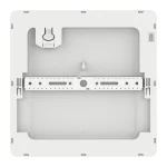 Plafon LED Evora Square 17x17 cm, 12W CCT w kolorze białym, widok od spodu. Widać plastikową obudowę, system mocowania oraz elementy podłączeniowe. Kształt kwadratowy, gładka powierzchnia, bez dekoracji. Idealny do montażu sufitowego.