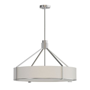 Doretto Satin Nikiel D70 lampa wisząca 6xE27 srebrna OR85655