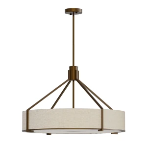 Doretto Chocco D70 lampa wisząca 6xE27 brązowa OR85679