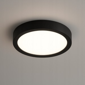 Panel LED natynkowy okrągły D21/18W/4000K czarny