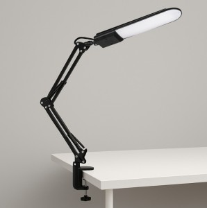 Alina LED lampka biurkowa z uchwytem do stołu czarna