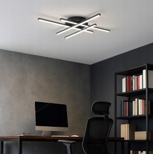 Grando LED 34W lampa sufitowa 4-punktowa czarna