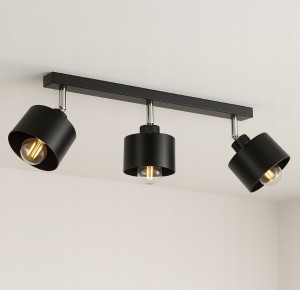 Elza lampa sufitowa (spot) 3xE27 czarna