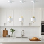 Elza lampa wisząca 1xE27 biała/złota