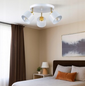 Elza lampa sufitowa (spot) okrągła 3xE27 biała/złota