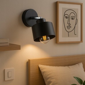 Elza kinkiet 1xE27 czarny