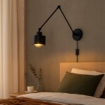 Elza kinkiet ruchomy na wysięgniku 1xE27 czarny