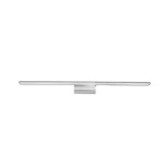 Kinkiet LED Luce Parette Cromo 92 IP44, 12W, w kolorze chromu. Prosty, prostokątny kształt, zamontowany na płaskiej podstawie. Świetlówka o neutralnym świetle, idealna do łazienek lub przestrzeni o podwyższonej wilgotności.