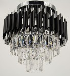 Toledo lampa sufitowa 4xE14 chrom/czarna 6260/4B 8C BL