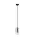 Lampa wisząca Anuco 1xLED 3W w kolorze czarnym, z cylindrycznym kloszem. Zawieszona na długim, czarnym przewodzie, z metalowym mocowaniem sufitowym. Minimalistyczny design, idealna do nowoczesnych wnętrz.