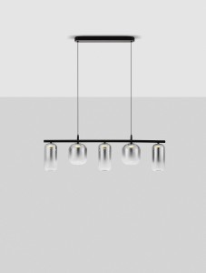  Anuco lampa wisząca 5xLED 19W czarna LE44612