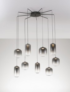  Anuco lampa wisząca 9xLED 36W czarna LE44615