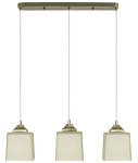 Kostka lampa wisząca 3xE27 mosiądz 6753/3 21QG
